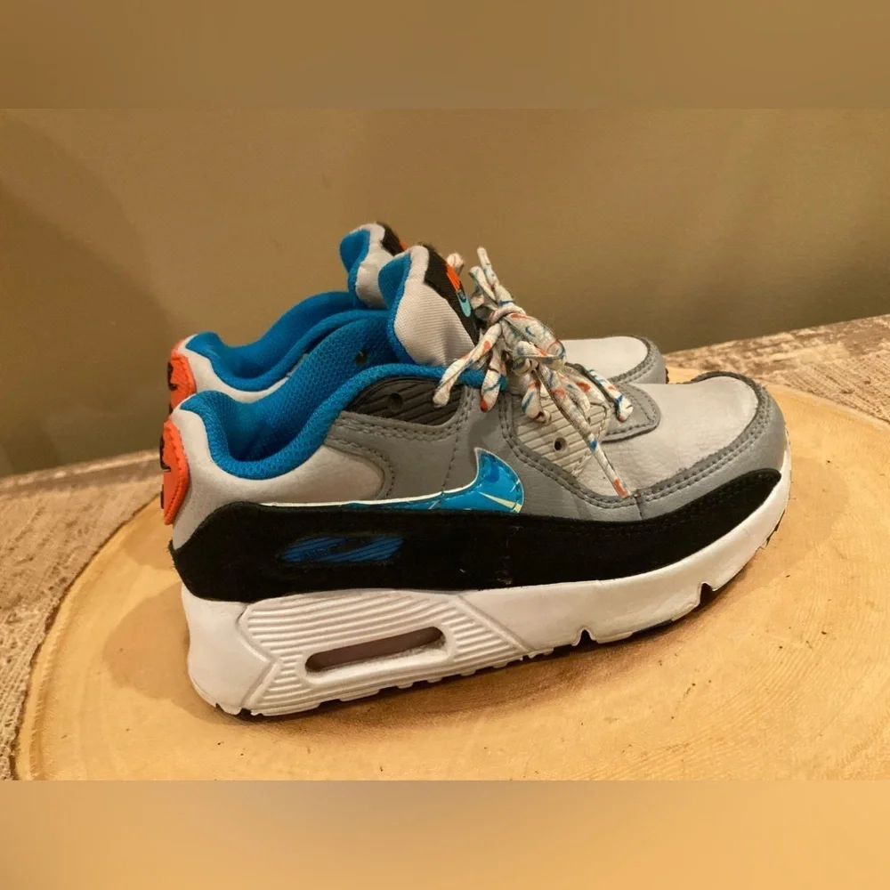 Nike‎ Air Max 90 Swooshfetti Confetti Grey Fog Blue DM7596-001 12.5 C